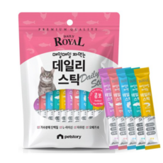 펫스토리로얄 펫스토리 고양이 프리미엄 데일리스틱 짜먹이는 간식 30p, 콤보, 450g, 1개 콤보, 450g, 1개