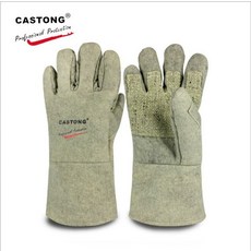 500도 산업용 방염장갑 고온 용접 용광로 장갑, 1개, ABG5T-34 내열 500도