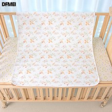 DFMEI 新生嬰兒隔尿墊巾防水可水洗寶寶純棉隔尿墊軟透氣尿布a類, 1個, 春日歌聲