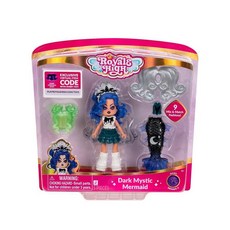 정품++ 로얄하이 7.6cm(3인치) 다크 미스틱 머메이드 패션 인형 - 피규어 1개 액세서리 9개 포함 가상 아이템 코드 시리즈 3 이상, Light Mermaid