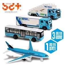 반디 드림공항4종세트 비행기 트럭 자동차 장난감