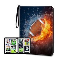 HESPLUS 400 포켓 농구 카드 바인더 슬리브 트레이딩 소장 앨범 야구 축구 스포츠 포토북, 카드 400장, 6 축구 카드 바인더 400, 1개