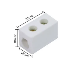 1In Out 250V 2 위치 5 홀 세라믹 배선 터미널 블록 행 10A-150A 전기 구리 나사 와이어 커넥터, 가지고 다닐 수 있는, 06 1 In 1 Out 30A
