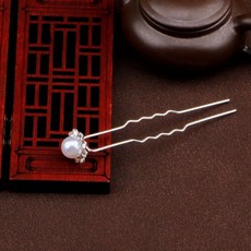 웨딩화관 헤어코사지 혼주머리장식 반짝 u 진주 여왕 세트 6 화이트 자형 셀프웨딩 이는 포, L. 191 진주 라인1개결함 환불 불가