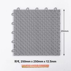 베란다 발코니 전용패드 반려동물 방지 부식 추락방지 미끄럼방지, 1개, 회색 25x25cm 두께 1.25cm