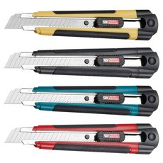 枕頭山 SDI 0431C 大右手可用 自動鎖定 雙色 防滑 美工刀, 不挑色, 1個
