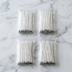 캔들심지 양초심지 20cm 100개입 캔들재료 심지탭 캔들공예 DIY, 100개