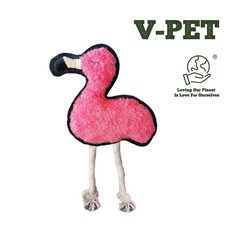 心頭肉ｘ蔚刻 V-PET 航空園耐咬玩具 寵物狗狗磨牙發聲玩具, 1個, 紅鶴