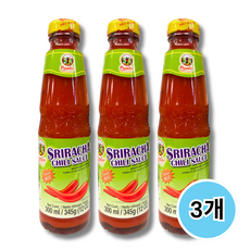 태국 스리라차 소스 미디움 핫 / Thai Pantai Sriracha Chili Sauce Medium Hot, 300ml, 3개
