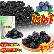 1+1+1건블루베리 무설탕 블루베리 건과일（산지 직송）100% 프리미엄 건조 블루베리 A등급 냉동 블루베리, 2pcs, 100G