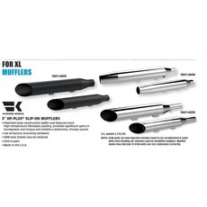 美式工廠 哈雷 Sportster 883 48 1200 KHROME WERKS 排氣管 斜口圓口 現貨, 1個, 2014以後斜口（黒色）