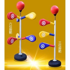 可開發票跆拳道腳靶多功能訓練靶立式不倒翁多位固定架兒童跆拳道訓練器材跆拳道靶, 三位水桶底座加速度球, 1個