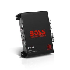 Boss Audio Systems BOSS 오디오 시스템 R3002 - Riot 600 와트 2 채널 2/4 옴의 안정적인 클래스 AB 풀 레인지 브릿지 가능 Mosf, 400W 4채널