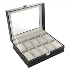 高檔皮質手錶盒 6格/10格 手錶珠寶首飾收納盒 手表收納展示盒
