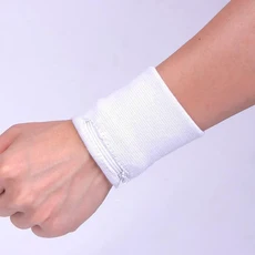 1Pcs 10 8cm 손목 땀 흡수 밴드 남여 공용 러닝 농구 피트니스 테니스 배드민턴 보호대 스포츠 타월, White
