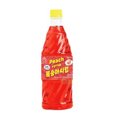 오뚜기 [B2B] 오 쉐프 복숭아시럽, 2개, 1kg