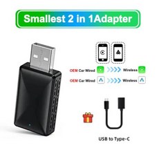 안드로이드 오토 올인원 넷플릭스 유튜브 자동차 인텔리전스 시스템용 무선 카플레이 어댑터 TV 박스 13 신제품, 없음, 2) only Carplay Android