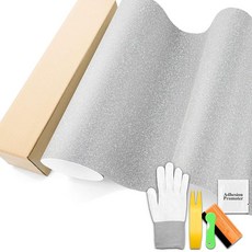 실버 울트라 다이아몬드 글리터 매트 스파클 비닐 랩 자동차 스티커 데칼 필름 시트 기포 방지 공기 방출 기술 도구 세트 4.9 x 1.2m1.6 4피트 193800, 1.6FTx4FT