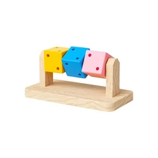 小寵 倉鼠玩具 原木耐磨玩具, 魔方玩具, 1個