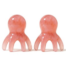 솔리앤 문어 괄사 지압 전신 마사지기 1+1 세트, 핑크, 1세트