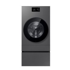 Bespoke AI 콤보 25/18kg (71.1mm LCD+다이얼)+수납함, 다크스틸, WD80H25BHSN1