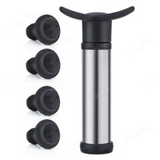 진공 와인 보호기 세트 펌프 고무 화이트 맥주 신선한 블랙 밀봉 유지 마개, set 2