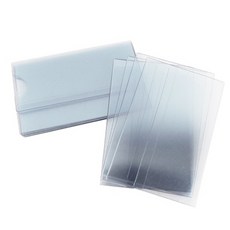 마켓주하 부착식 투명 네임텍 10개 메모꽂이, 중