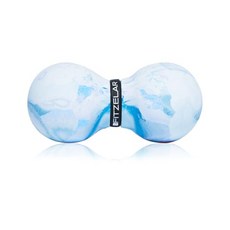 ANTIFLOW 마사지볼 땅콩볼 지압볼 발바닥 스트레칭 천연고무, 블루 블랙, 1개