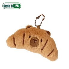 만화 가방 매력 플러시 음식 생일 펜던트 테마 인형 선물 파티 배낭 KAWAII 아이디어 CAPYBARA 20PCS 귀여운 호의, Style C1PC