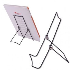 와이어 디스플레이 스탠드 3단 독서대 전시용 철제 메모지 클리어파일 데스크용품, 블랙, 본상품선택