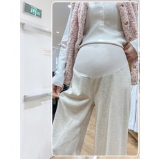 코스토프 임산부 와이드 팬츠 봄가을 캐주얼 소프트 밴딩