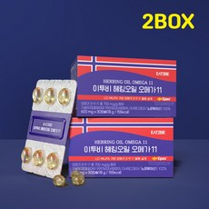 이투비 노르웨이 헤링오일 오메가11 600mg, 2박스, 30정