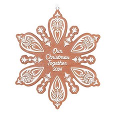 Hallmark Keepsake 크리스마스 장식품 2024 Our Christmas TogeTHE 더r 2024 도자기 가족 선물, Our Christmas Together 2024