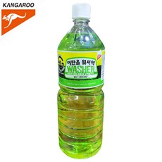 캉가루 에탄올워셔액 난방사 방지 유막제거 1800ml 1개, 1.8L