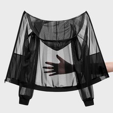 AOKADA 남성 여름 루즈핏 초경량 해빛차단 자외선차단 메쉬 점퍼 가디건