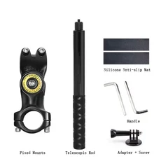 인스타360 X3 X4 X5 오토바이 자전거 브래킷 GoPro Hero13 12 11 10 DJI 액션 카메라 액세서리용 투명 셀카, 02 Type2