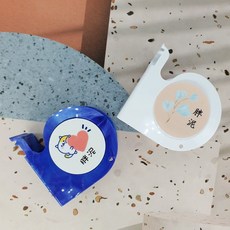 可愛 3M膠台 膠帶台 塑膠膠帶台 膠台 護理師 切台 切割台 隨身膠台 護生 護士 塑膠膠台 磁性膠台, 客製圖樣-單面, 1個