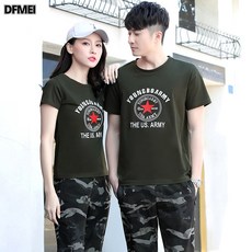 DFMEI 여름 아웃도어 러닝 커플룩 빅사이즈 트레이닝 반팔 긴바지 투피스