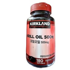 크릴오일 오메가3 함유 항산화 영양제 180캡슐 1개, 180정