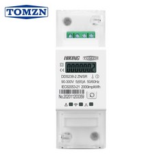 Din 레일 단상 다기능 에너지 미터 90-300V Kwh MODBUS-RUT 와트 시간 원격 제어 ON/OFF Rs485 65A ZN/SR