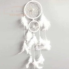 2단 화이트 드림캐처 창문꾸미기 문장식