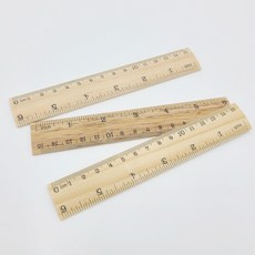 15cm 목재 자 인치 밀리겸용 학교 사무 자