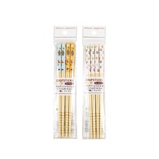 【GOOD LIFE 品好生活】兒童用 童趣動物止滑二雙入（16.5cm）, 隨機出貨, 1個, 竹筷