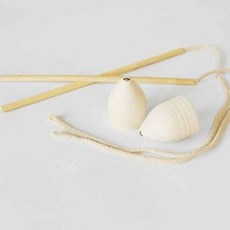 나무 팽이 2인용 전통놀이 민속 빨간오리 치기 우드 만들기 ssy+85783MT