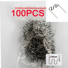 호환 100pcs 플라스틱 용접 범퍼 납땜 수리 철 스테이플 클립 도구 핫
