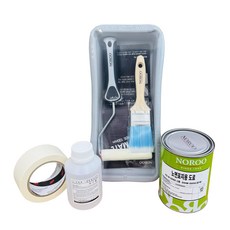 주차라인 페인트 - 도로용 흰색 1L 세트, 흰색-4종세트, 1개