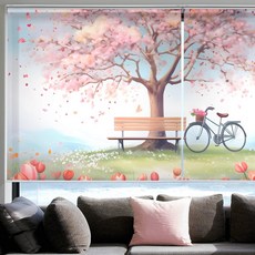 아라크네 맞춤제작 나무풍경 실사롤스크린