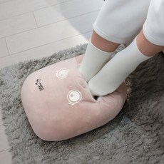 루루아 포그니 온수찜질기 충전식 무선 전기 찜질팩 보온물주머니 온수팩, 루루아 포그니 핑크 발찜질