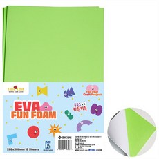 연두색 EVA 폼일반원단접착A4, 1봉