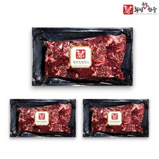 횡성축협한우 1등급 국거리 한근기획 600g (200g x 3팩 소분), 200g